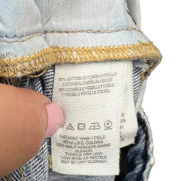 Free People Lita Light‎ Wash Distressed High-Waisted Slim Leg Jeans Size 28 - Picture 12 of 14